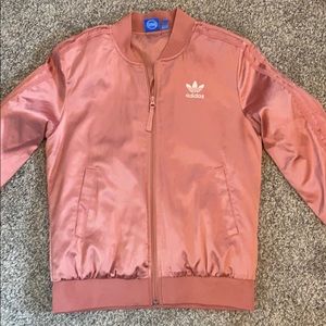 blush pink bomber jacket